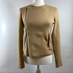 ❌SOLD❌ Ralph Lauren long sleeve knit blazer sweater tan Size S